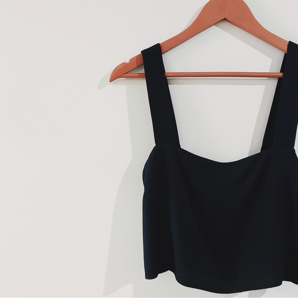 reformation | lorin top in black ↷
